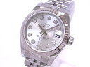 ロレックス　ROLEX　179174G　デイトジャスト　レディース　SS×WG　シルバー文字盤