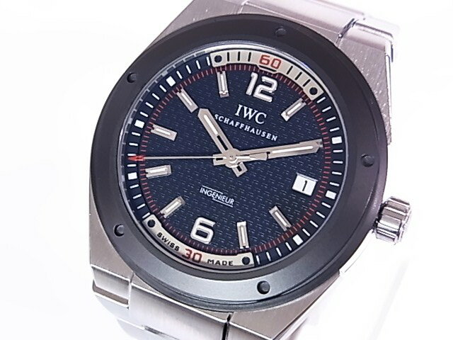 IWC　IW323401　インヂュニア　SS　黒文字盤　自動巻き