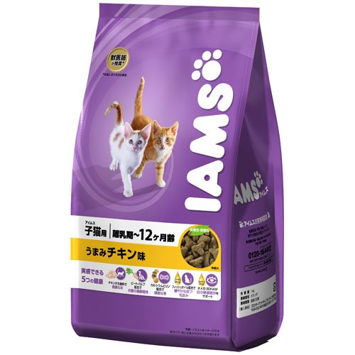 IAMS アイムス 子猫用 離乳期 -12ヶ月齢 うまみチキン味 1KG