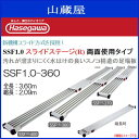 【12月の特価商品】長谷川工業 足場板 SSF1.0スライドステージ(R)両面使用タイプ■SSF1.0-360 全長:3.60m 縮長:2.09m無段階調整フリーストッパーによりスムーズに伸縮 《送料無料(一部地域を除く:代引き不可》※地域により配送不可