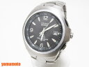 【送料無料】CITIZEN シチズン アテッサ eco-drive エコドライブ メンズウォッチ 電波 腕時計 チタン A412-T003265Y 美品【中古】