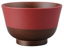 にっぽん伝統色 羽反塗分汁椀 古代朱 日本製 和食器 ボウル 鉢