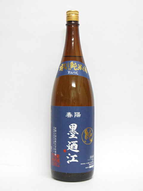 【日本酒】墨廼江（すみのえ）　特別純米酒　1.8L