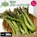 アスパラ グリーンアスパラガス800g(S?2L混)【送料無料】【訳あり不揃い】朝採り超みずみずしいグリーンアスパラを産地直送!旬の北海道産アスパラガス【5月下旬発送】【指定日不可】