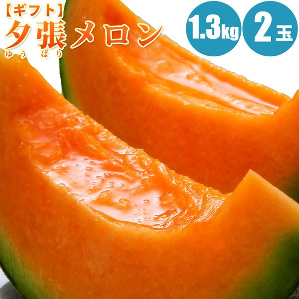 【お中元ギフト】【送料無料】夕張メロン約1.3kg×2玉【共撰・優品以上】北海道メロンの中でも人気の夕張メロン旬のフルーツの贈り物【7月上旬発送】【smtb-TK】【フルーツギフト】【御中元】【マラソン201207_食品】【お中元ギフト】【お中元2012】贈答人気No.1★夕張農協共撰・優品以上の夕張メロンが驚き特価！