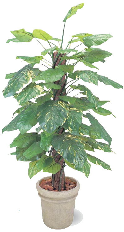 タカショー　グリーンデコ鉢付　観葉植物「ジャイアントポトス」1.8m
