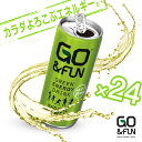【250ml×24缶セット+2本】Go&FUN ゴー・アンド・ファン グルテンフリー GREEN ENARGY DRINK エナジードリンク 微炭酸