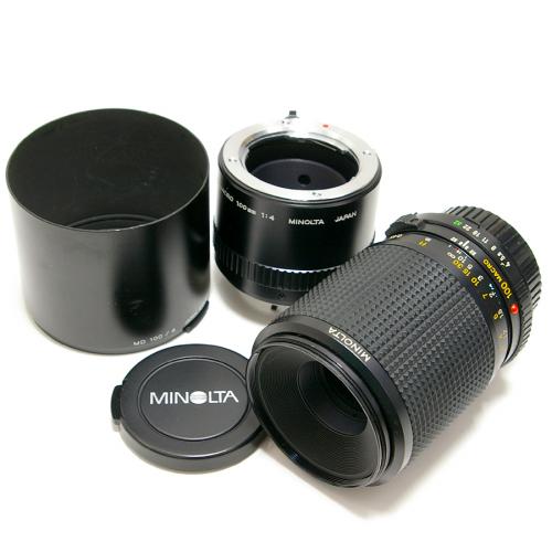 【中古レンズ】【中古】【良品】中古 ミノルタ New MD MACRO 100mm F4 等倍リング セット MINOLTA 【中古レンズ】【USED】 【カメラ】 【デジカメ】 【レンズ】 【マクロ】