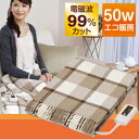 電磁波99%カット 電気ひざかけ【電気毛布 電熱毛布 足温器...
