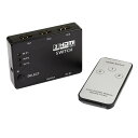 ▲送料無料!HDMIスイッチャー HDMI切替器 HDMIセレクター 3入力1出力 HDCPに互換 リモコン付き 3ポート搭載 プラグアンドプレイ