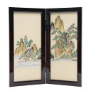 アウトレット品 五月人形屏風単品 23号五月屏風 二曲 松 21ya2058 飾り幅目安60~65cm (K2021-79) インテリア ディスプレイ 見切処分品
