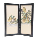 アウトレット品 五月人形屏風単品 25号五月屏風 二曲 松 21ya2061 飾り幅目安62~67cm (K2021-82) インテリア ディスプレイ 見切処分品