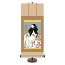 和風モダン掛 浮世絵/役者絵【歌舞伎堂艶鏡】市川八百蔵の薬王丸 スタンド付き km2g6-016 ミニ掛軸 江戸の粋【代引き不可】
