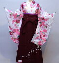 二尺袖 着物 袴フルセット 百花斉放 袴変更可能 着物丈は着付けし易いショート丈 新品(株)安田屋 u398092839