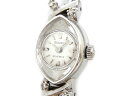 【中古】BULOVA ブローバ レディース 腕時計 手巻き 機械式 金無垢 K14WG ラグダイヤ アンティーク Y1319161