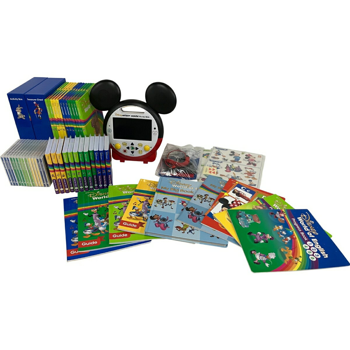 【中古】 DWE ディズニーワールドオブイングリッシュ メインプログラムステップバイステップセット 2020年頃 英語教材 子供教材 中古 B10520052