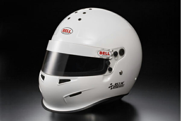 【送料無料】 BELL ヘルメット RS3-K カラー：ホワイトベル 四輪用 HELMET KARTシリーズ。