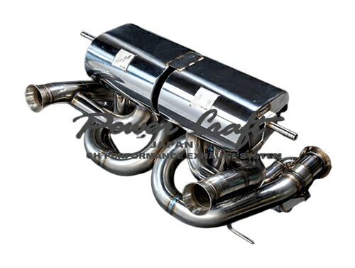 パワークラフト ハイブリッドエキゾーストマフラーシステム Ver.2 ランボルギーニ アヴェンタドール SVJ/ウルティメ LP780-4用 純正テール/レーシングストレートキャタライザー付 (P-LA1040102-SE)【マフラー】【自動車パーツ】POWER CRAFT