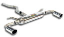 スーパースプリント BMW 3シリーズ セダン 320d M スポーツ F30用 マフラーセット 左右2本出し(521643/523824)【eマーク適合品】【マフラー】Supersprint ハイパフォーマンスエキゾーストシステム
