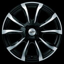 【クーポン利用で400円OFF!】MUGEN MDG 7.0J-17 ブラックミラーフェイス 1本