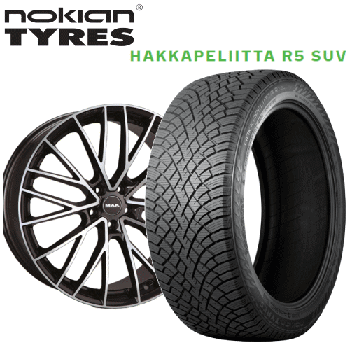 マセラティ グレカーレ用 タイヤ銘柄： ノキアン タイヤ ハッカペリッタ R5 SUV タイヤサイズ： 255/45R20 ホイール： アルミホィール スタッドレスタイヤ ホイール4本セット【20インチ】