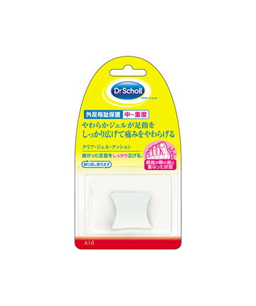 Dr.Scholl ドクターショール クリア ジェル クッション トー ストレーター 1コ入り 外反母趾 足指 痛み やわらか ジェル 親指 指同士 重なり 第2趾 間隔 フィット感 弾力性 靴 圧迫 摩擦 荷重 痛み 緩和 透明