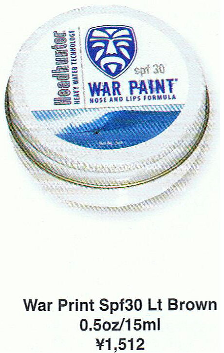 HEADHUNTERヘッドハンター ライトブラウン SPF 30 WAR PAINTワーペイント