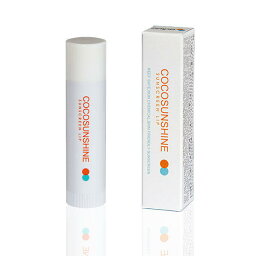 ココサンシャイン (COCOSUNSHINE) サンスクリーンリップスティック【<strong>ノンケミカル</strong>】 COCOSUNSHINE SUNSCREEN LIP STICK REEF SAFE 全身<strong>顔用</strong> <strong>日焼け止め</strong>【<strong>日焼け止め</strong>コエンザイムQ10,ヒアルロン酸,フラーレン】コスメ化粧品 紫外線 UVカット UV NATURAL おすすめ 下地 敏感肌