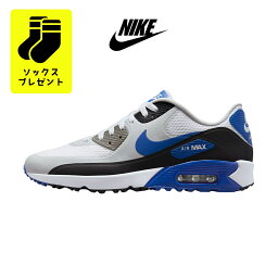 【ソックスプレゼント】送料無料 NIKE AIR MAX 90 G DX5999-141 ナイキ 韓国正規品 <strong>エアマックス</strong> ゴルフ シューズ スニーカー 靴 スパイクレス 白 黒 青 ブラック ホワイト ブルー グレー メンズ 軽い 歩きやすい おしゃれ 定番