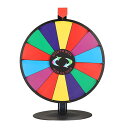 WinSpin ルーレット 決定ルーレット 罰ゲームルーレット 幸運ホイール抽選 LUCKY WHEEL ラウンドスタンド 卓上用 18インチ