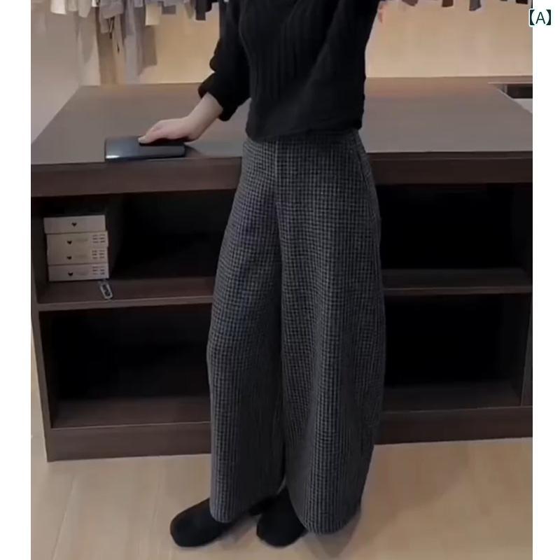 レディース ファッション 春夏 秋冬 かわいい オシャレ レディースカジュアル　パンツ　おばあちゃん　パンツ　スリムフィット　裏　起毛　厚手　ゆったり　ワイド　レッグ　パンツ