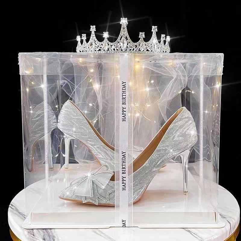 高跟パンプス レディース シルバー 水晶 ビジュー 6cm 8cm 10cm ポインテッドトゥ ピンヒール スリッポン グリッター ラメ ウェディング パーティー 結婚式 二次会 春秋 シルバー シャンパン ホワイト(x2)