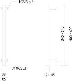 杉山製作所FITアイアンワークムクドアハンドルA片面タイプ400MUK-1453-S400SBサンドブラック塗装タイプ高さ400mm日本製メーカー直送のため代引不可
