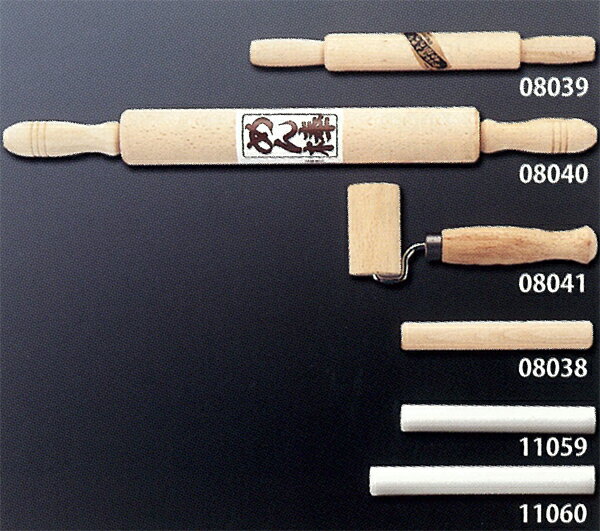 回転めん棒大　（日本製）　φ4×45cm　08040【マラソン201207_生活】餃子・シュウマイの皮をのばすならこの麺棒！