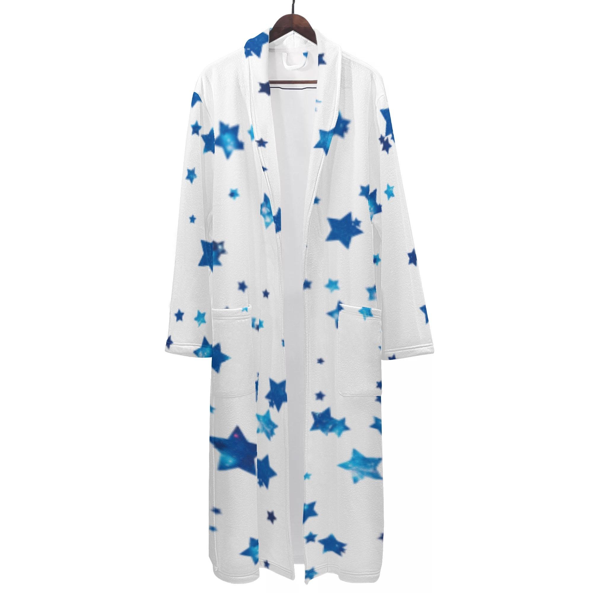 GalaxyStar(メンズバスローブ) メンズバスローブ メンズ 全て 青 星 宇宙柄 galaxy 星型 GalaxyStar 冴木みやこ _ID018