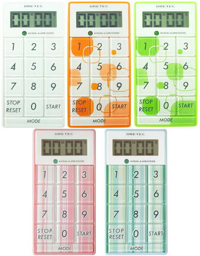 ドリテック デジタルスリムキューブ　タイマー　T-148片手操作ができるスリムタイプ！