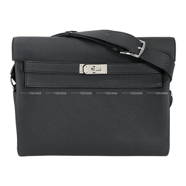 HERMES エルメス ケリー メッセンジャー GM 黒 (ブラック) トゴ シルバー金具 ショルダーバッグ K刻印 新品(HERMES Kelly Messenger GM Noir (Black) Veau Togo Silver HW Shoulder bag[BRAND NEW][Authentic])