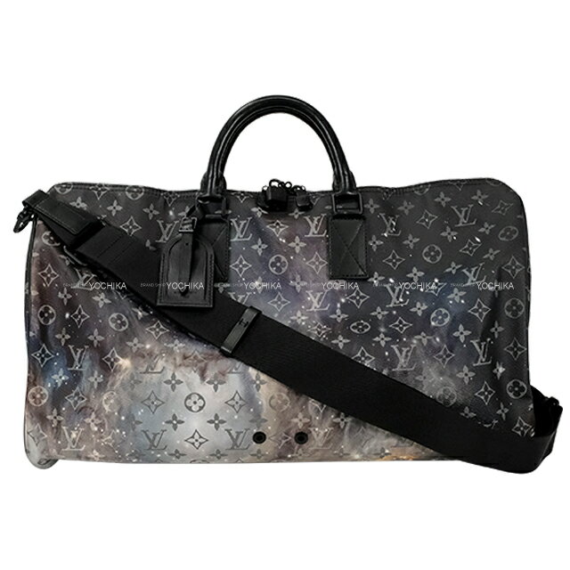 LOUIS VUITTON ルイ・ヴィトン キーポル バンドリエール 50 マルチカラー モノグラムギャラクシー ブラック金具 M44166 ボストンバッグ 新品同様【中古】([Pre-loved] LOUIS VUITTON Keepall Bandouliere 50 Multicolor Monogram Galaxy Black HW M44166 Boston bag)
