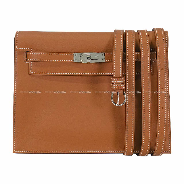 HERMES エルメス ケリーダンス2 ゴールド スイフト シルバー金具 ショルダーバッグ U刻印 新品未使用(HERMES Kelly Dance 2 Gold Veau Swift Silver HW Shoulder bag[EXCELLENT][Authentic])