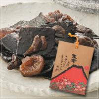 赤富士黒舞昆 180g　赤城の黒まい茸を椎茸舞昆と炊き上げた旨味たっぷりの舞昆。発芽玄米成分ギャバがたっぷりで健康を気遣う方におすすめ。お土産に最適な赤富士袋入りです。