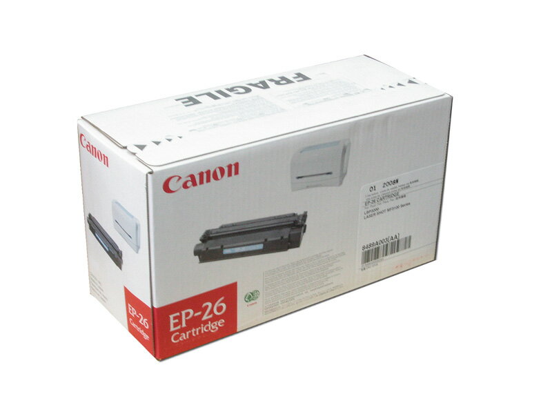 【送料無料】Canon CRG-EP26EP-26 新品 海外純正品トナーカートリッジカートリッジ無料保証！機器（プリンター・コピー）等無料保証付!!