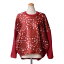 ジャンバティスタ ヴァリ (Giambattista Valli) プリントジャージートップス シルクウール レッド sv90133448 送料無料 【正規取扱】
