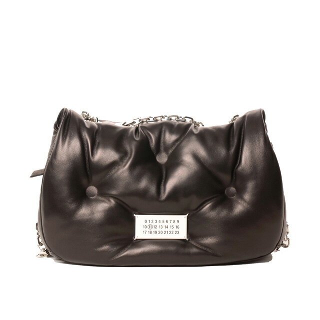 メゾン マルジェラ (Maison Margiela) グラムスラムフラップミディアムバッグ 羊革 ブラックs56wg0169t8013 2025AW レディース秋冬新作 送料無料 正規取扱