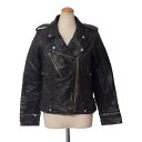 ゴールデングース (Golden Goose) ライダースレザージャケット カーフ ブラック d037a1gg13fw 送料無料 【正規取扱】