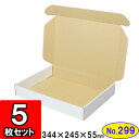 【あす楽】ダンボール N式箱(No.299)5枚セット 【ダンボール箱 n式 】【ギフトボックス 箱 プレゼント用 ギフトボックス 無地 パッケージ 白 gift box】【梱包材 梱包資材】【梱包用品】