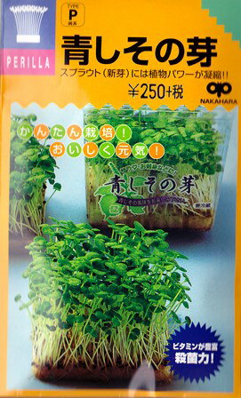 ★送料90円メール便OK★【スプラウト】青しその芽【中原採種場】（30ml）野菜種/青シソの芽[周年まき]【RCP】