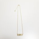 Tiffany&Co. ティファニー TWOオープンバーティカルバー ネックレス K18 750 YG イエローゴールド 【中古】