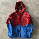 【中古】【メンズ】THE NORTH FACE FREEDOM JACKET スノボジャケットレッド×ブルー L