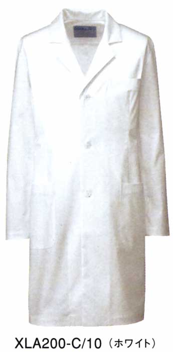 超快適ストレッチ　メンズ診察衣シングル型（ハーフ丈）／ホワイト