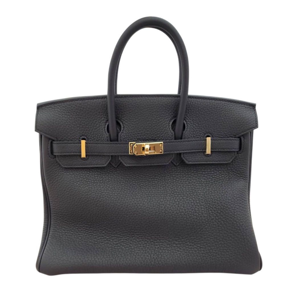 【新品同様・未使用品】エルメス HERMES バーキン25 トゴ ノワール G金具 W刻印
